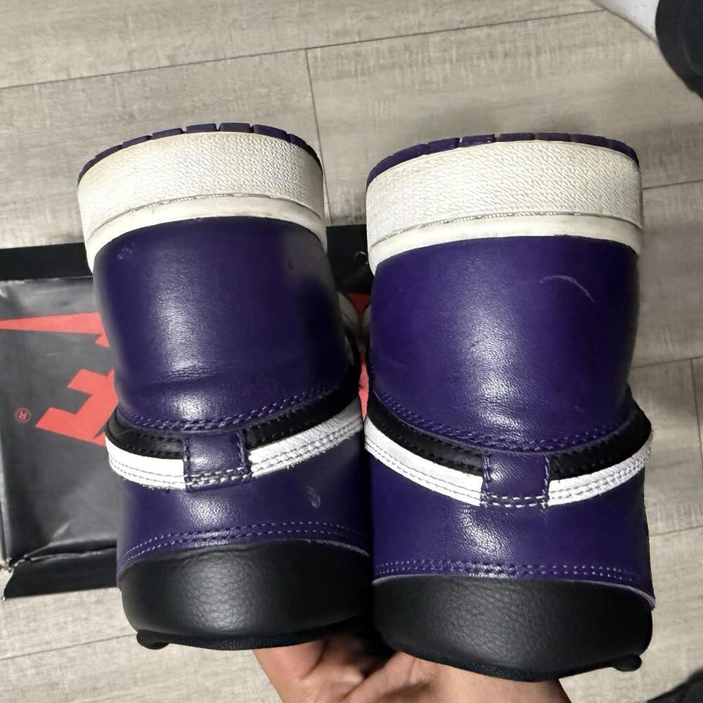 Nike Air Jordan 1 Retro OG High 2.0 Court Purple 555088 500 Size 11.5 men - Picture 7 of 11